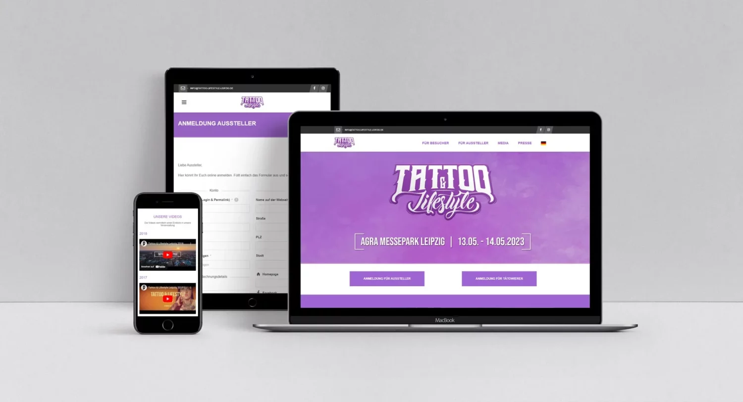 Website für die Tattoo & Lifestyle Leipzig
